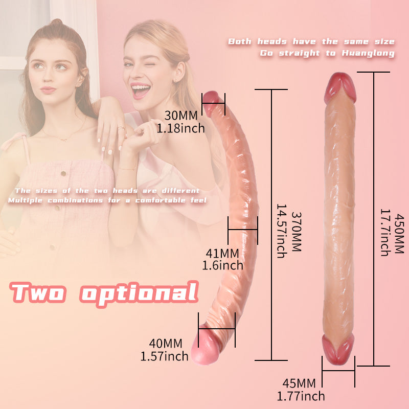 17.7" Double Headed Lesbian Dildo