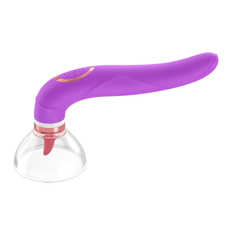 Female Silicone G-Spot Vibrator with Clitoral Suction Vacuum Stimulator Rechargeable