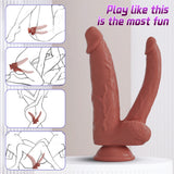 8.66" Double Headed Realistic Huge Dildo For Lesbian