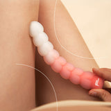 Peach-shaped tower G-spot vibrator