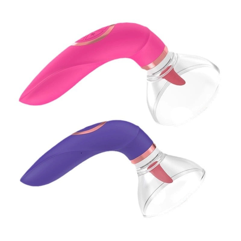 Female Silicone G-Spot Vibrator with Clitoral Suction Vacuum Stimulator Rechargeable