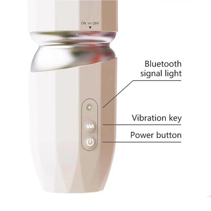 Kistoy Automatic Telescopic Vibrating Gun Machine Dildo