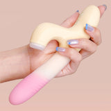 Multifunctional clitoral sucking telescopic vibrator