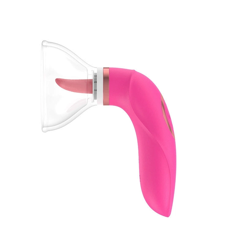 Female Silicone G-Spot Vibrator with Clitoral Suction Vacuum Stimulator Rechargeable