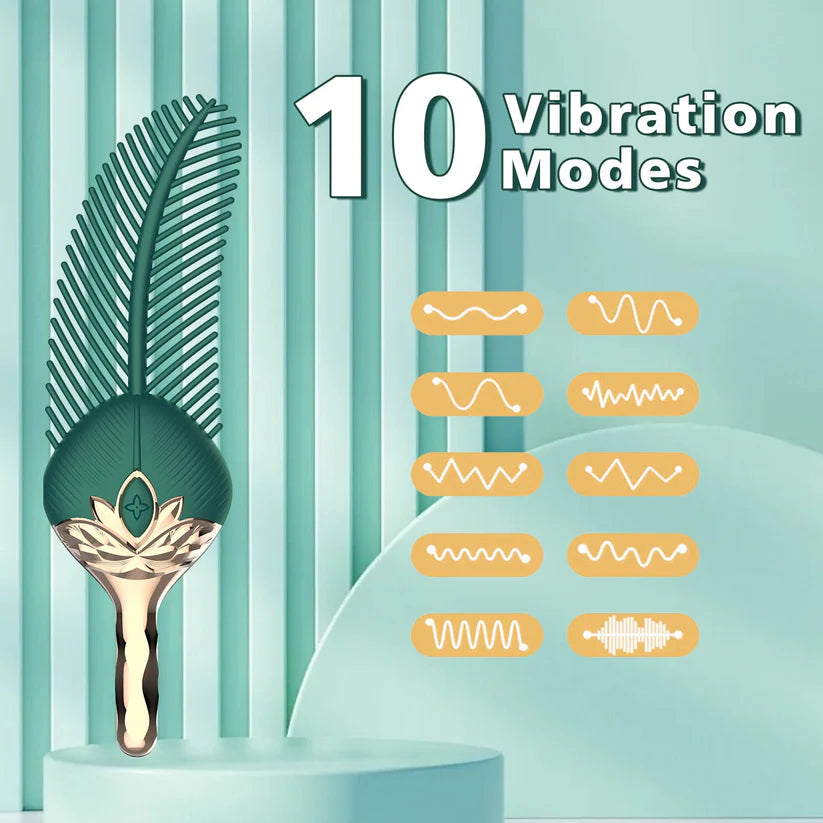 Peacock Feather Clitoral Stimulator