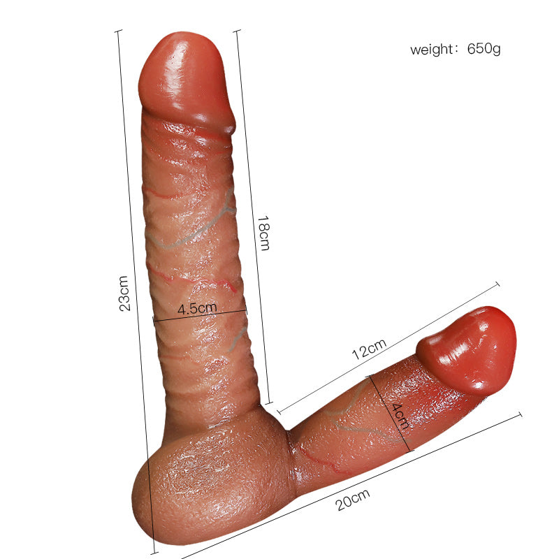 Double-headed Simulated Dildo Special-shaped Silicone Penis