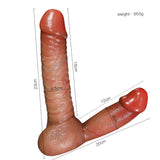 Double-headed Simulated Dildo Special-shaped Silicone Penis