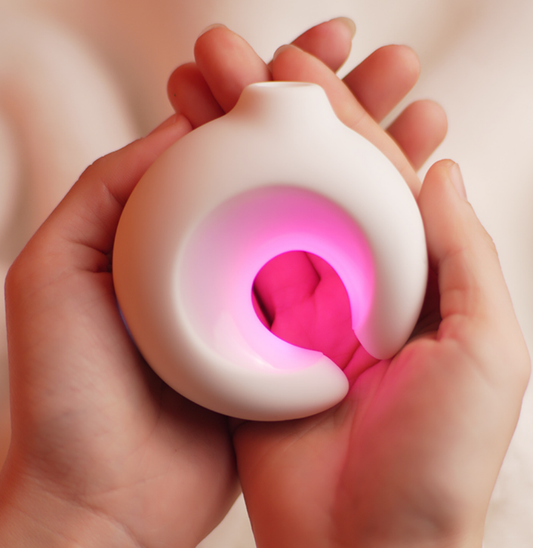 Luminous clitoral sucking vibrator