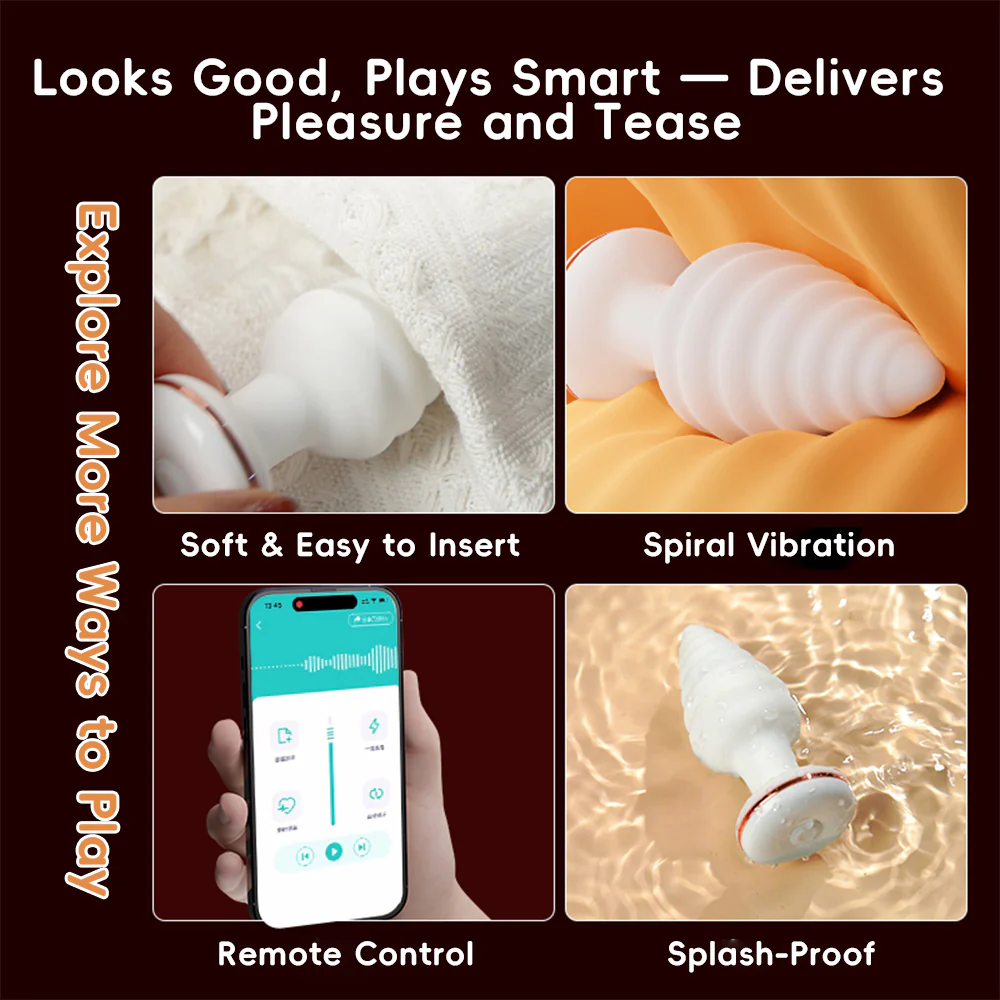 GALAKU Unicorn Heated Anal Plug with App Control – Silicone Smart Toy