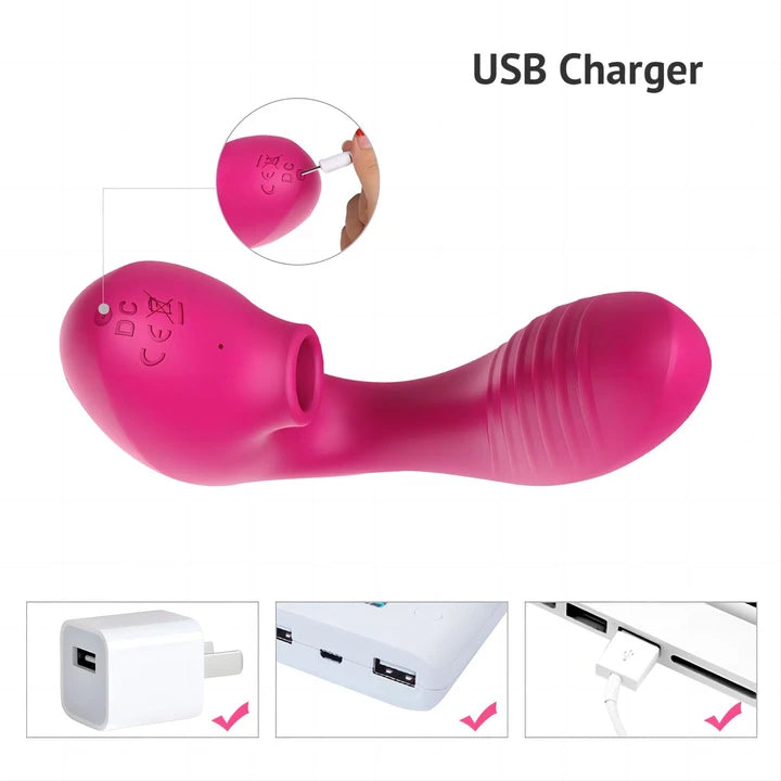 Wearable Sucking Vibrator & G-Spot Massager