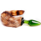 Fox Tail Glass Butt Plug Role Play Props