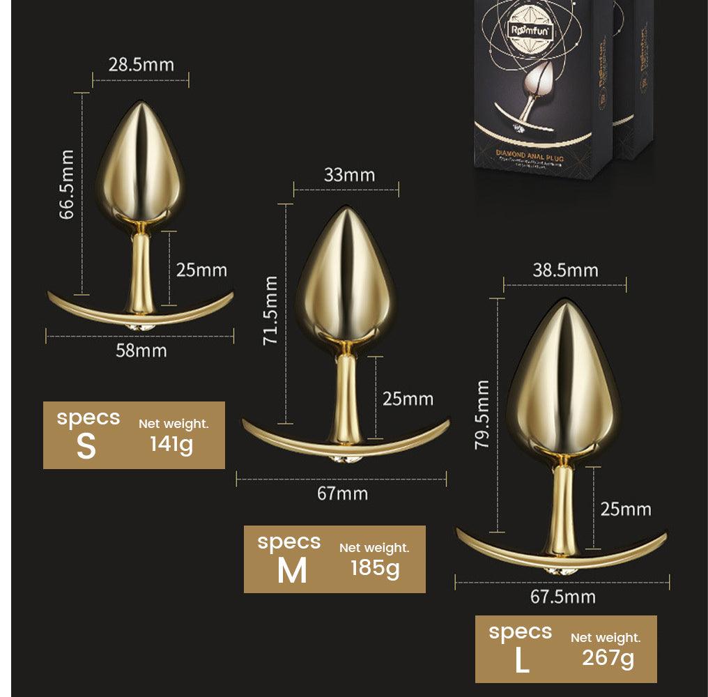 Roomfun® Metal Butt Plug for Women