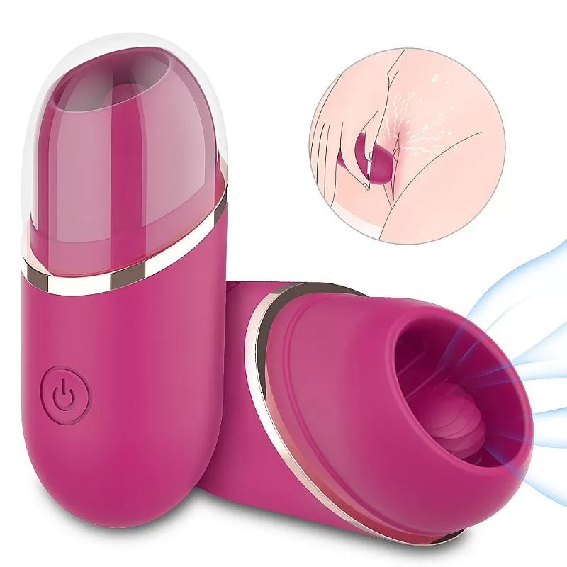 Female Tongue Licking Clitoris Vibrator Oral Sex Simulator