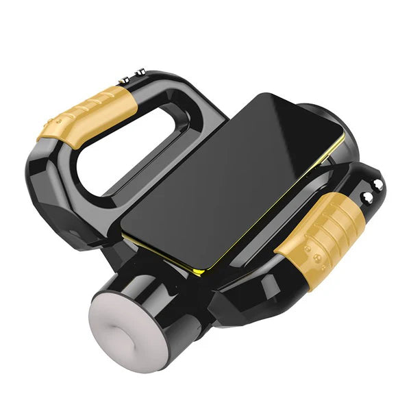 Double Handle Aircraft Cup Fully Automatic Retractable Rotating Male Masturbator