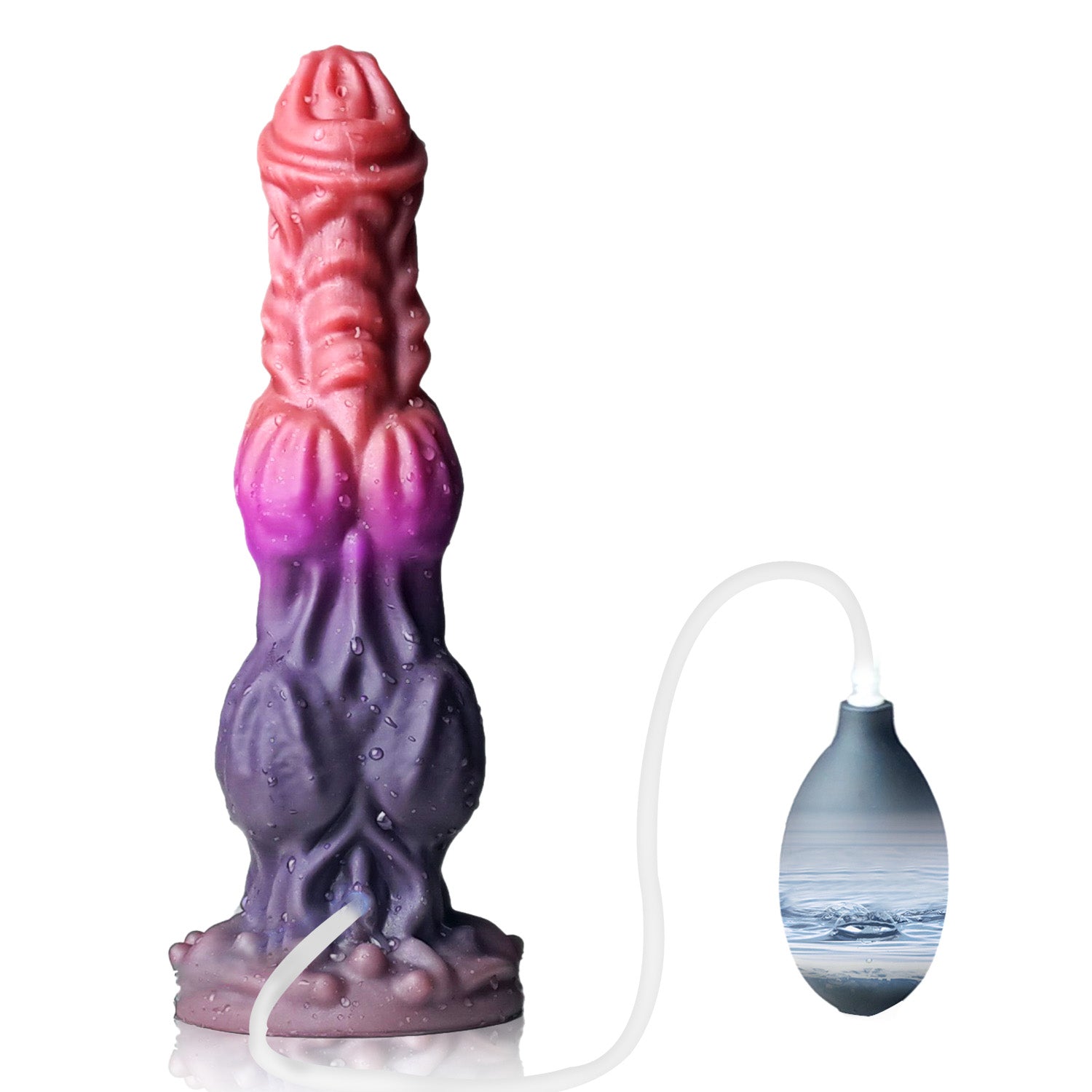 9.4 Inch Squirt Wolf Dildo with Powerful Suction Cup