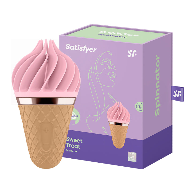 Satisfyer Ice Cream Vibrator Clitoral Stimulator with Twist-Off Flap