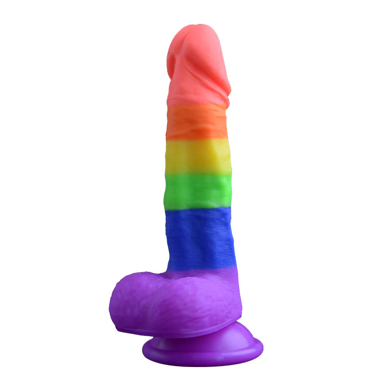 Jelly Silicone Colorful Lifelike Large Dildo