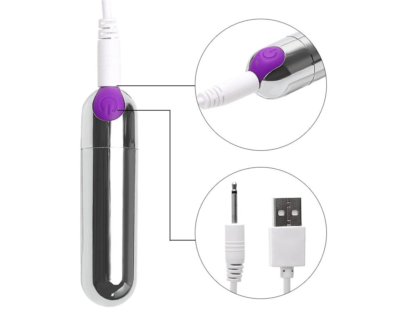 Bullet Vibrator USB wiederaufladbar 10 Frequenz Vibration
