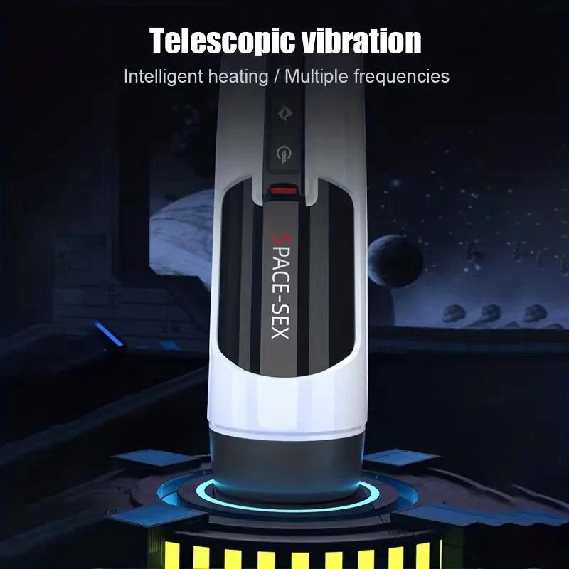 Automatic Thrust Masturbator with Heating and Deep Throat Suction