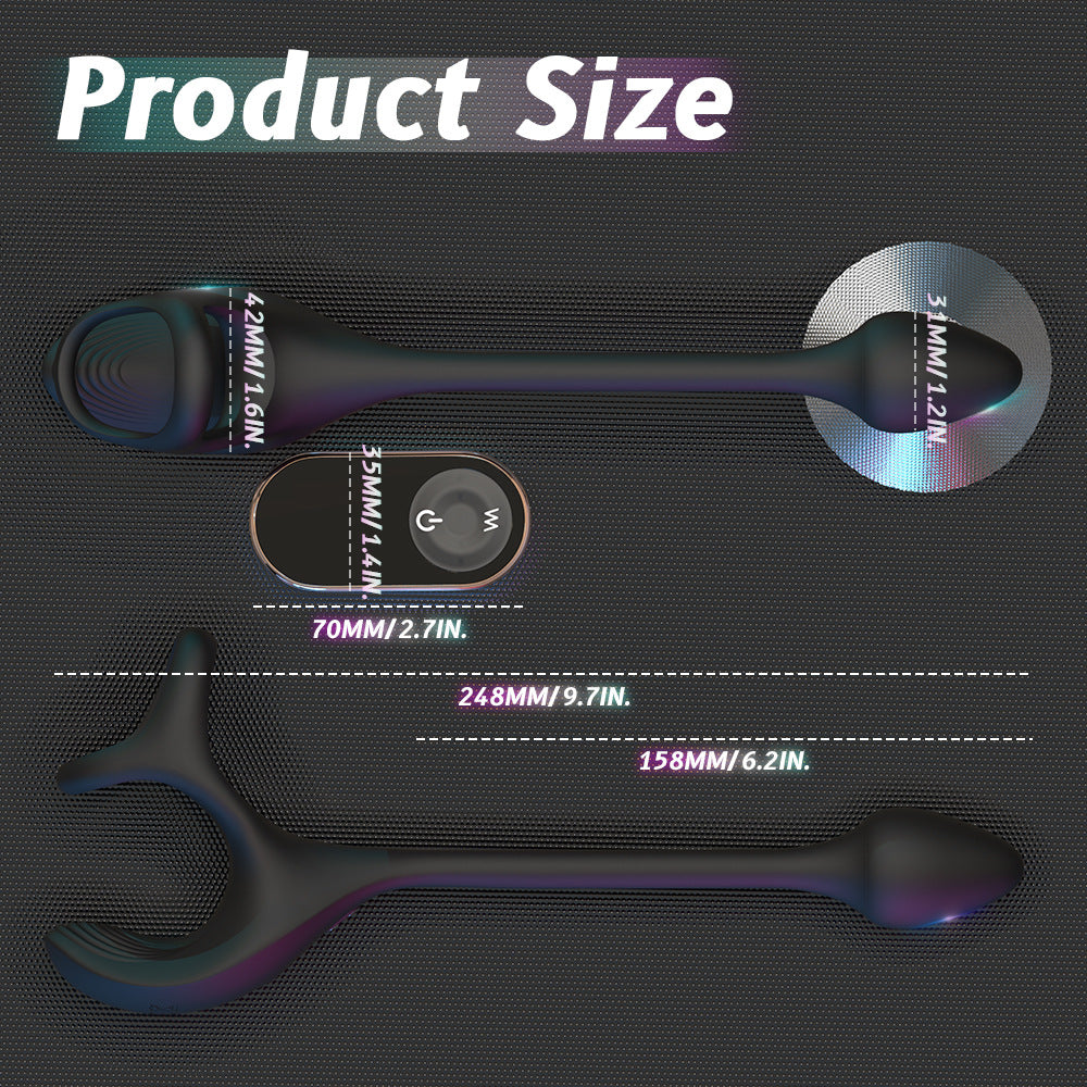 Remote Control Prostate Massager  Male Masturbator With Penis Ring