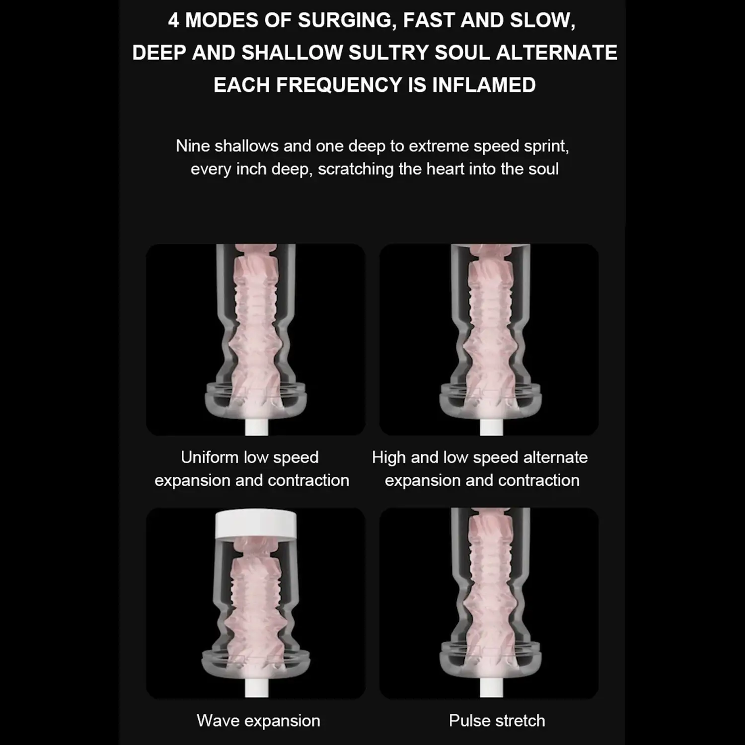 Smart Retractable Male Masturbator Application Interactive