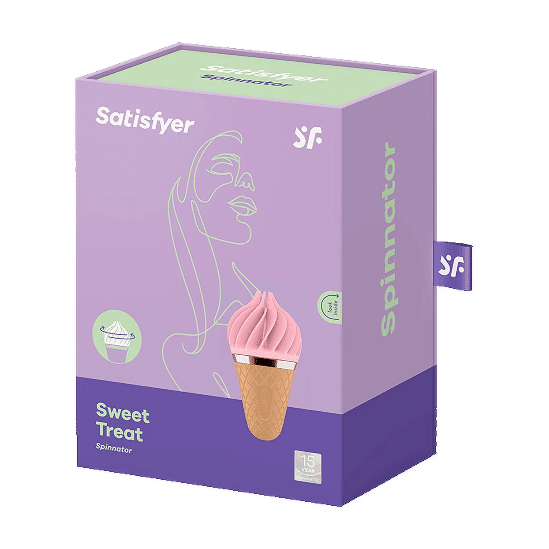 Satisfyer Ice Cream Vibrator Clitoral Stimulator with Twist-Off Flap