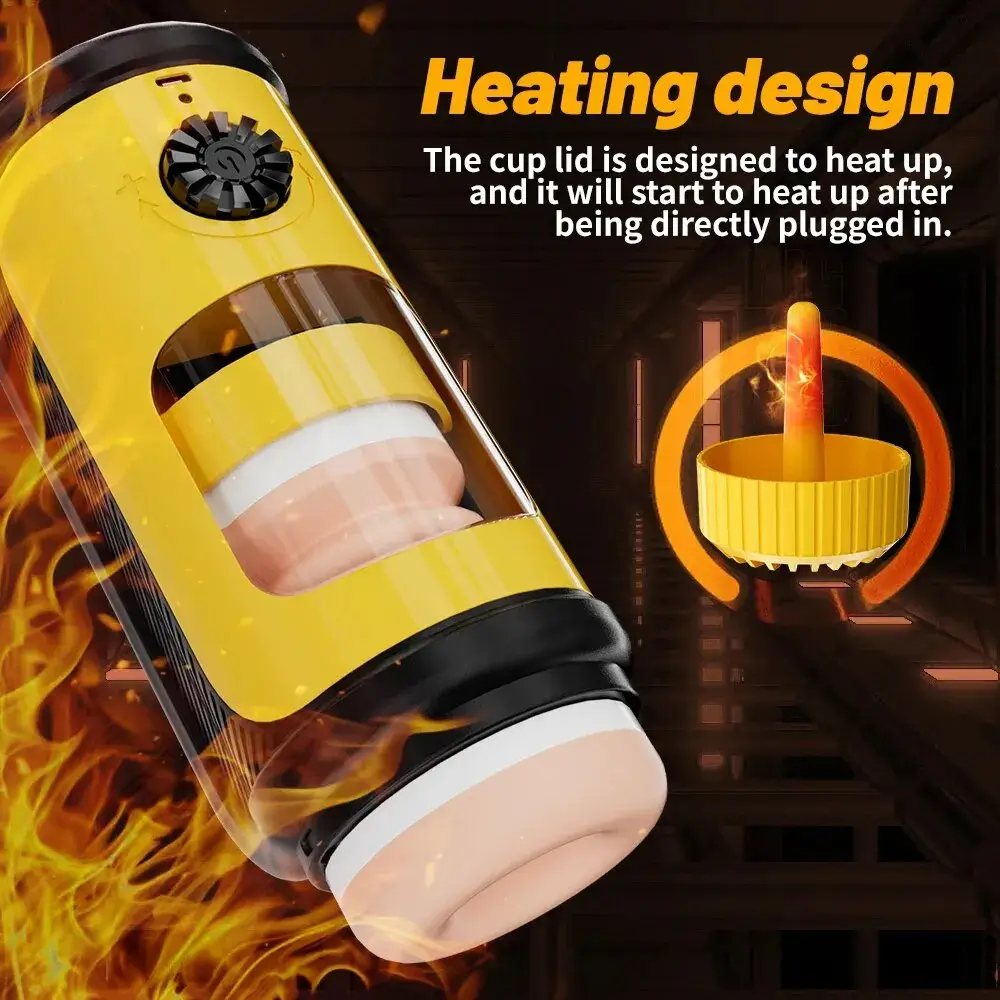 5-Speed Thrust Heating Male Fully Automatic Telescopic Aircraft Cup
