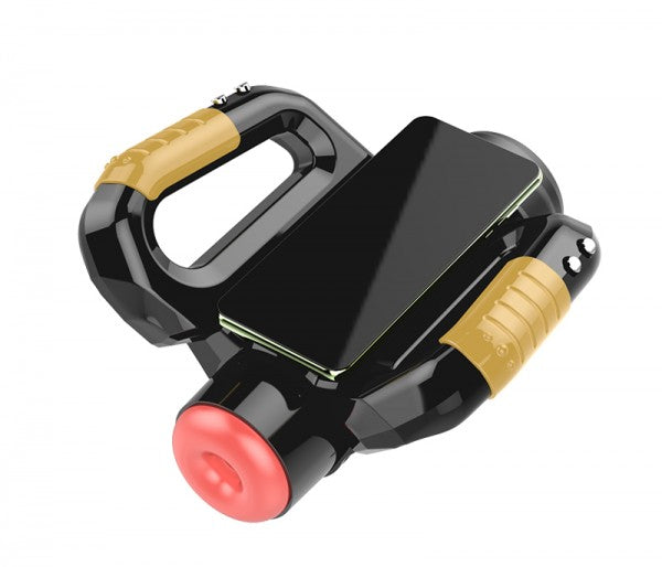 Double Handle Aircraft Cup Fully Automatic Retractable Rotating Male Masturbator