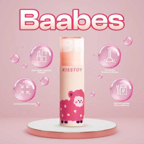 KISSTOY Lipstick Shaped Sucking Vibrator Hidden Sex Toy