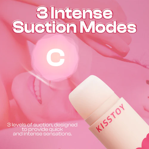 KISSTOY Lipstick Shaped Sucking Vibrator Hidden Sex Toy