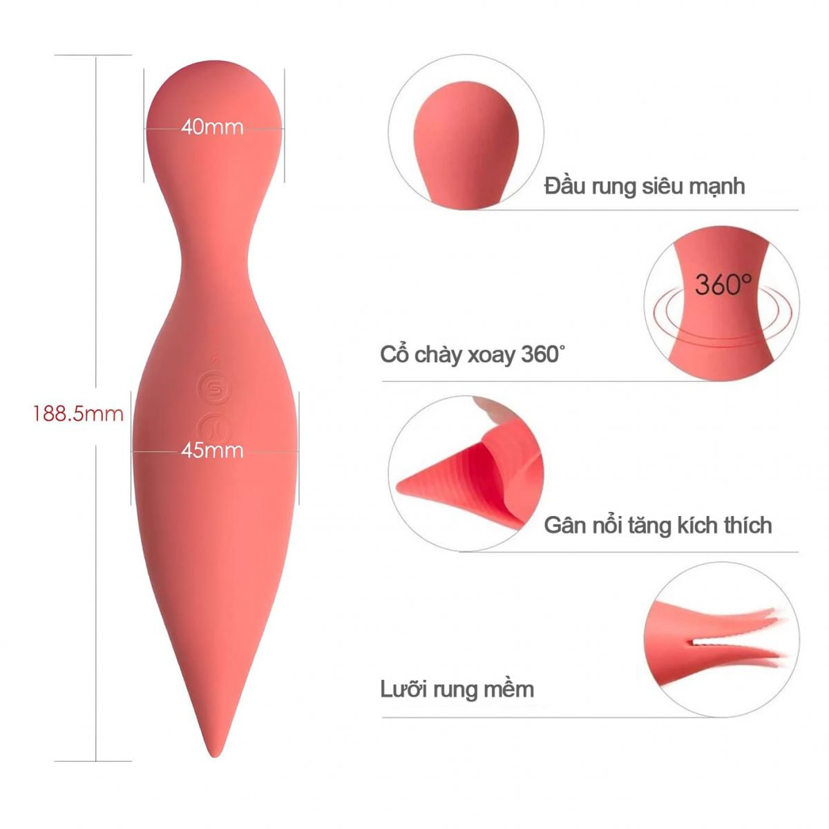 Svakom Siren Powerful Double Tongue Vibrator