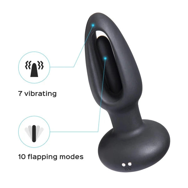 10-Frequency Slapping Wireless Remote Control Anal Plug
