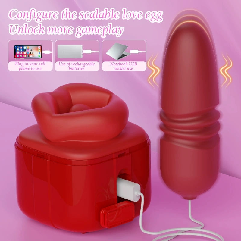 Silicone Tongue-Licking Vibrator — Oral & Clitoral Dual Stimulation