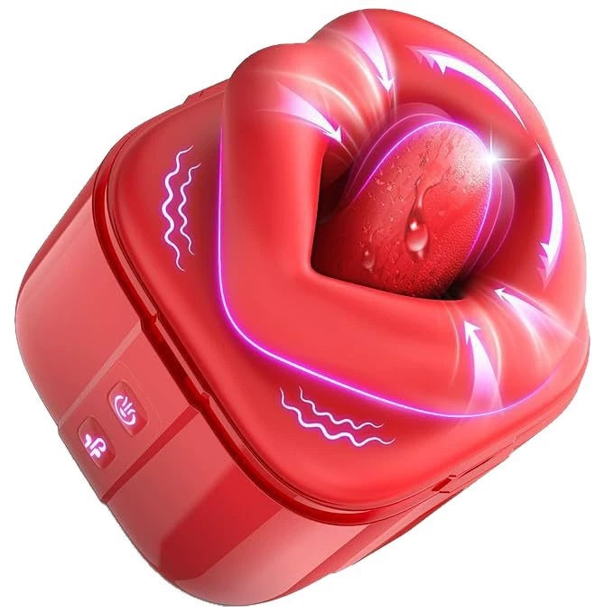 Silicone Tongue-Licking Vibrator — Oral & Clitoral Dual Stimulation