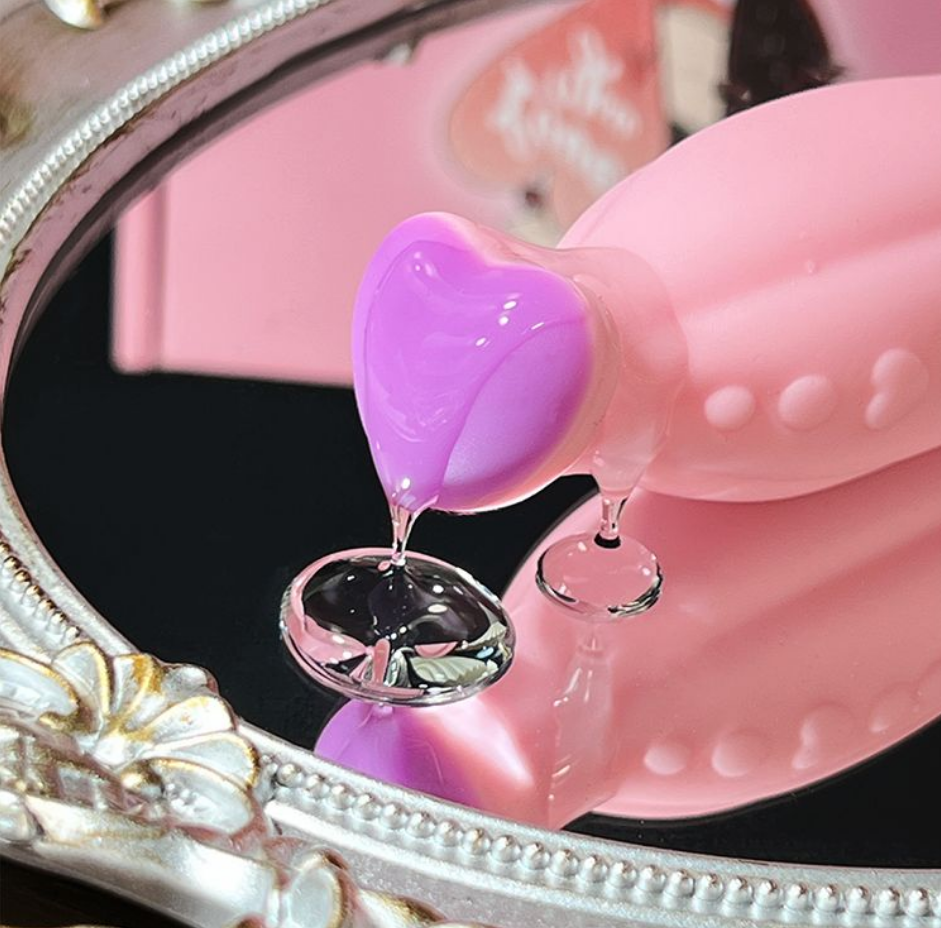 Gummy Queen Bear Curved Silicone Dildo – Dual Density Design