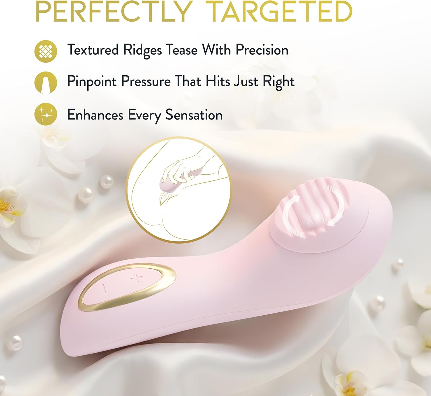 Blush Delice Rotating Pearl Vibrating Massager – Soft Silicone