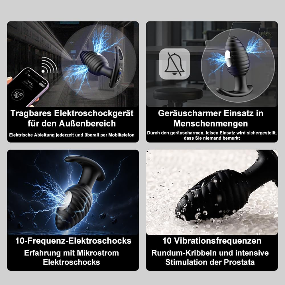 ElectroPulse Smart Prostate Plug – App-Controlled Electro & Vibration Stimulator