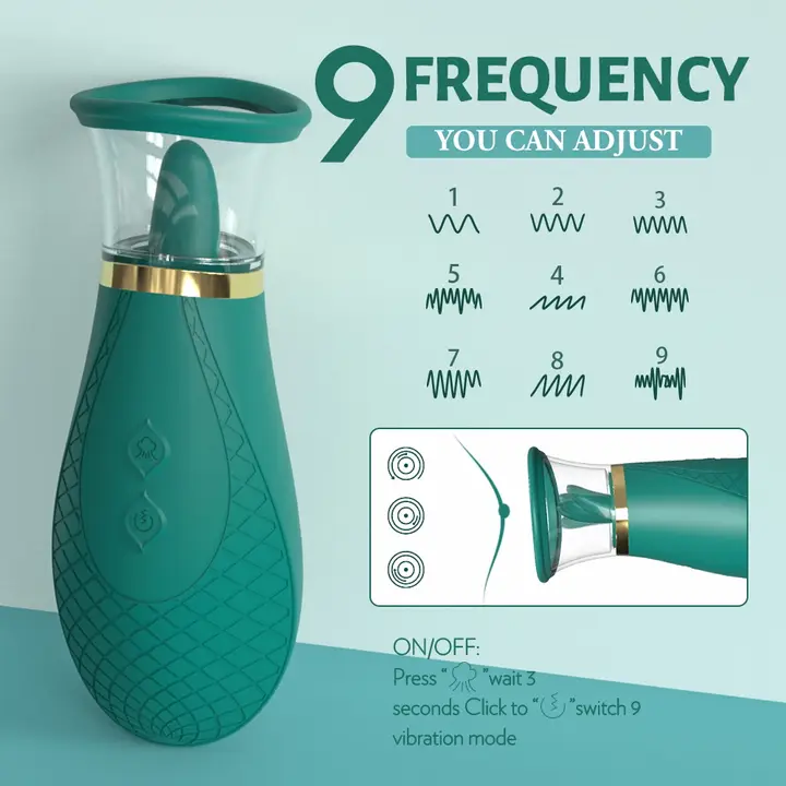 Honey Pistil Tongue Vibrator – Dual Action Licking &amp; Suction Stimulator