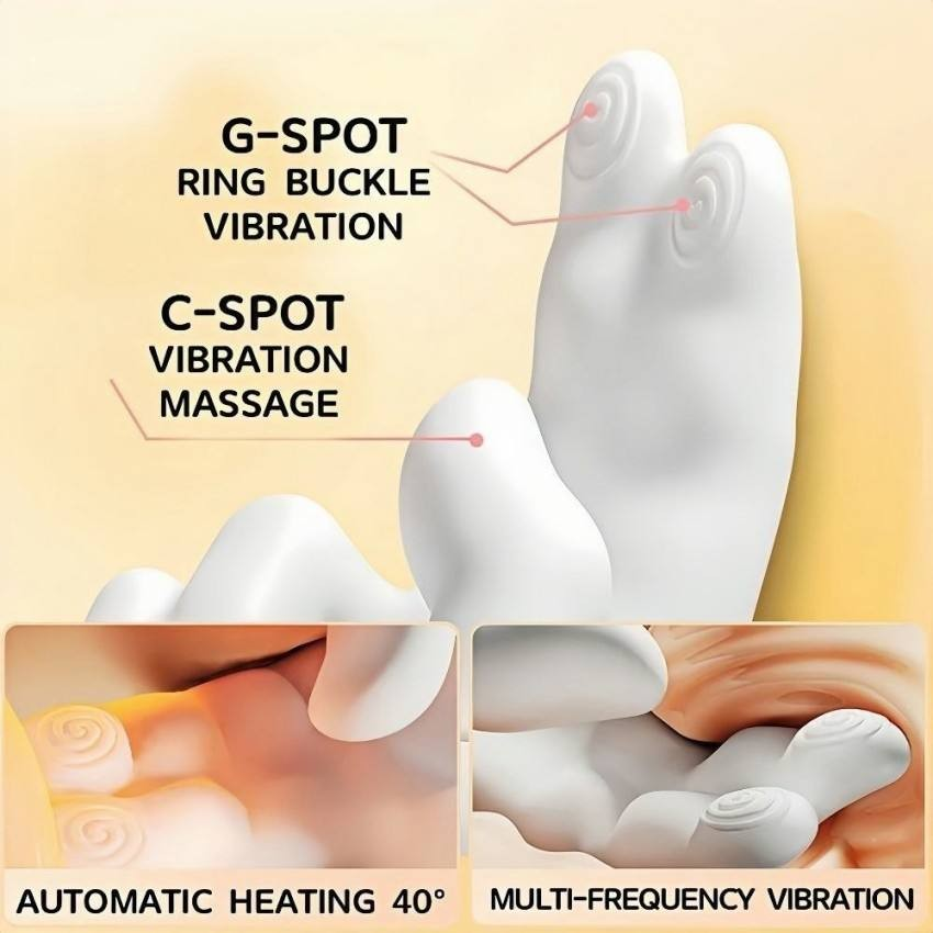 Realistic 2-Finger Flapping Clitoral & G-Spot Vibrator