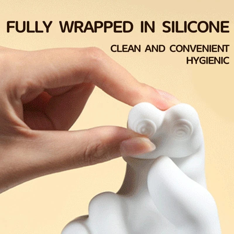Realistic 2-Finger Flapping Clitoral & G-Spot Vibrator