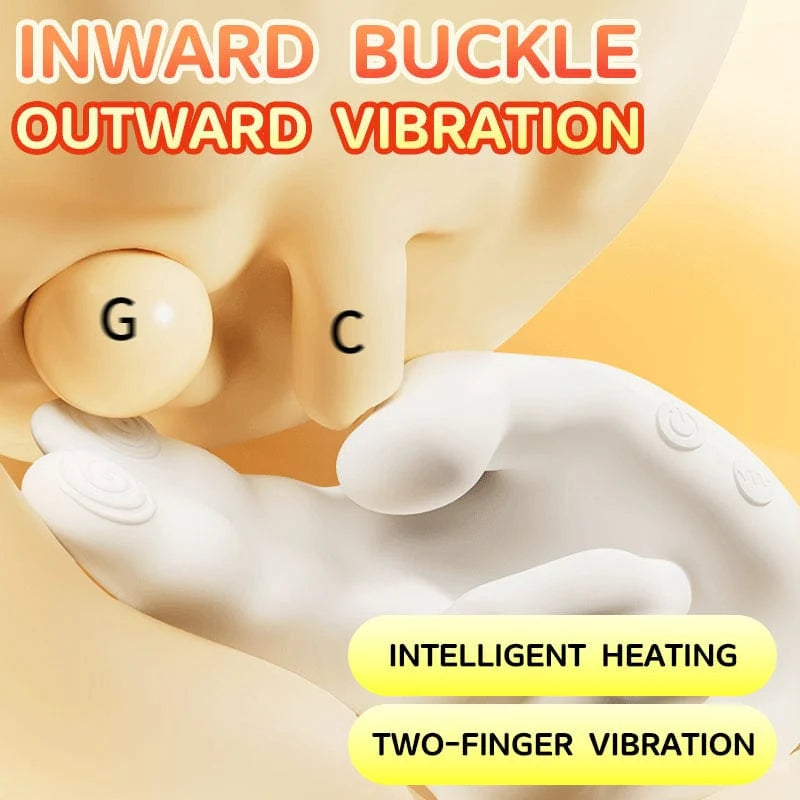 Realistic 2-Finger Flapping Clitoral & G-Spot Vibrator