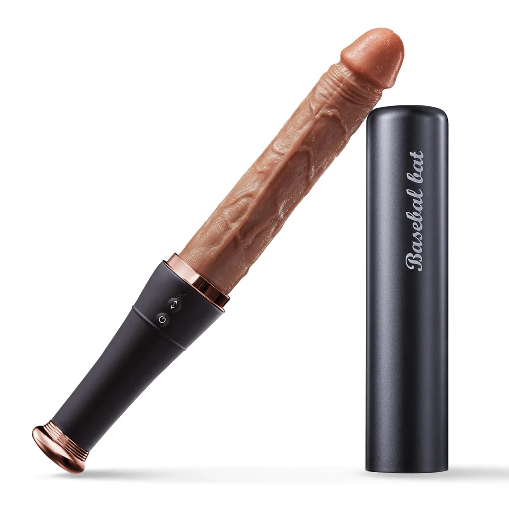 Baseball - Automatic Telescopic Dildo With Tongue Licking And Heating Function  G Spot Sex Toy For Women