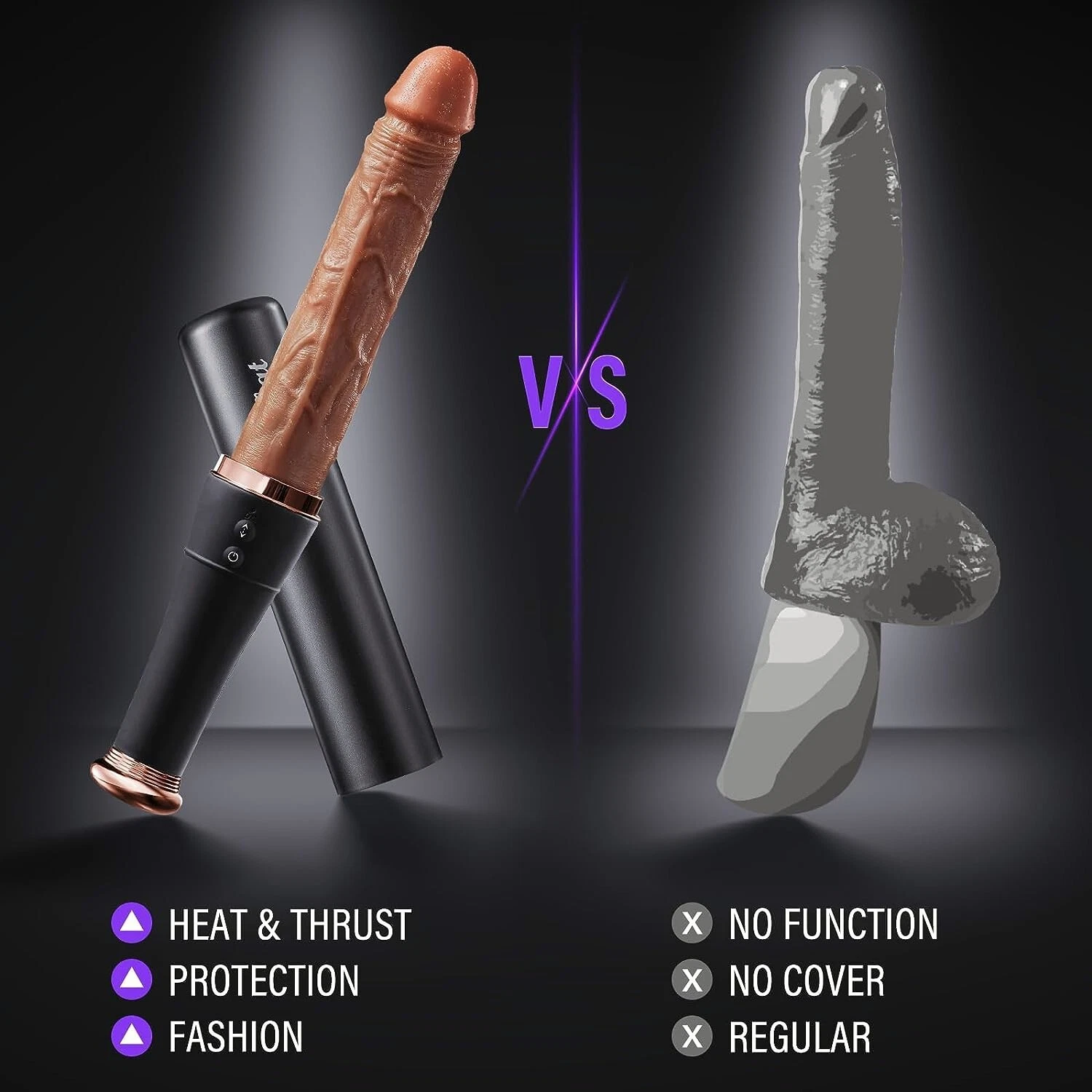 Baseball - Automatic Telescopic Dildo With Tongue Licking And Heating Function  G Spot Sex Toy For Women