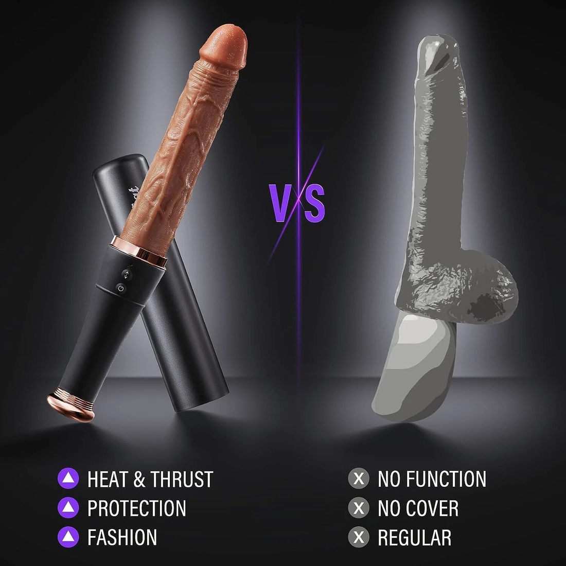 Baseball - Automatic Telescopic Dildo With Tongue Licking And Heating Function  G Spot Sex Toy For Women