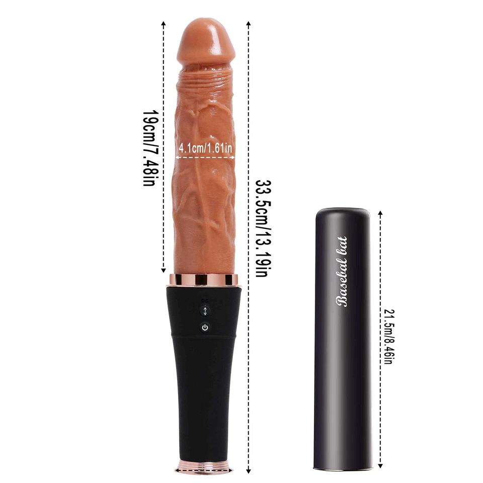 Baseball - Automatic Telescopic Dildo With Tongue Licking And Heating Function  G Spot Sex Toy For Women