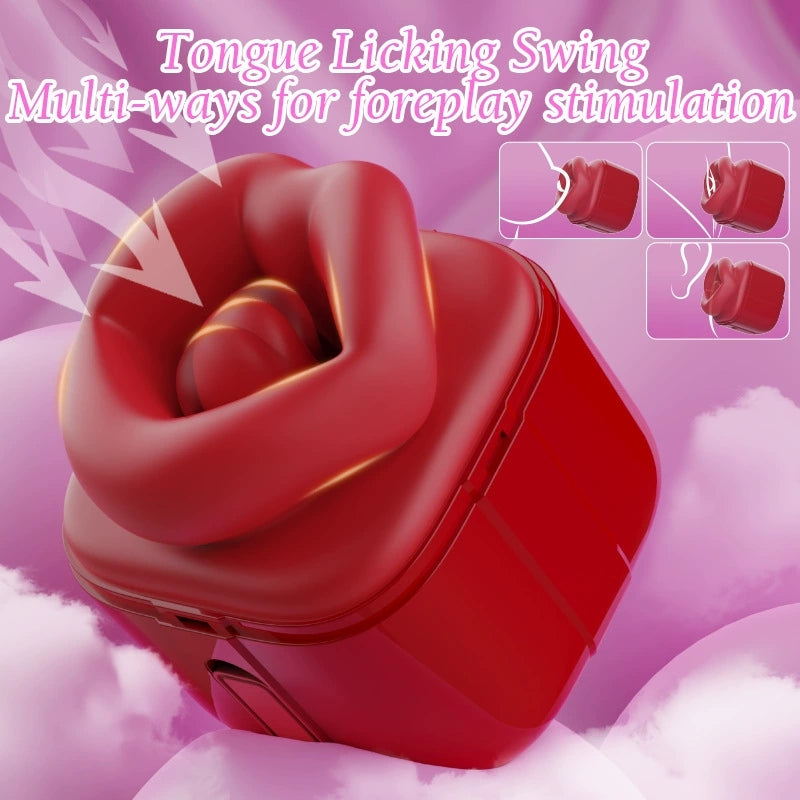 Silicone Tongue-Licking Vibrator — Oral & Clitoral Dual Stimulation
