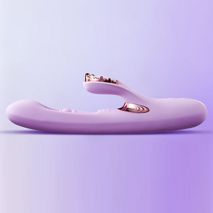8D Rotating Heating Vibrator with App Control – Purple Edition