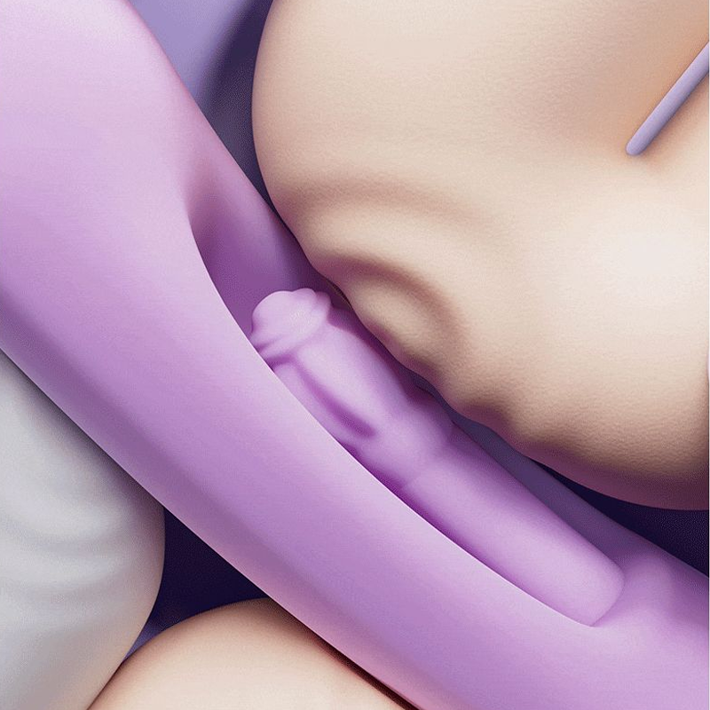 8D Rotating Heating Vibrator with App Control – Purple Edition