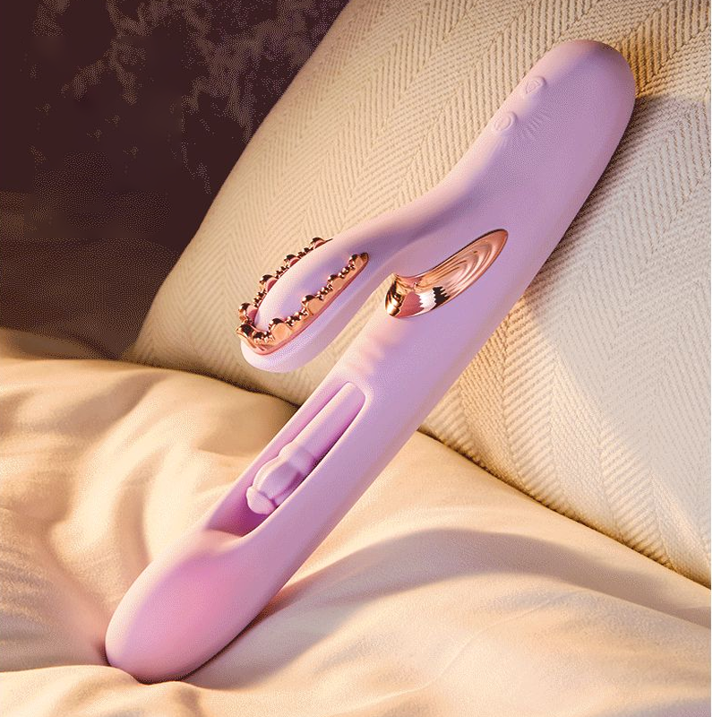 8D Rotating Heating Vibrator with App Control – Purple Edition