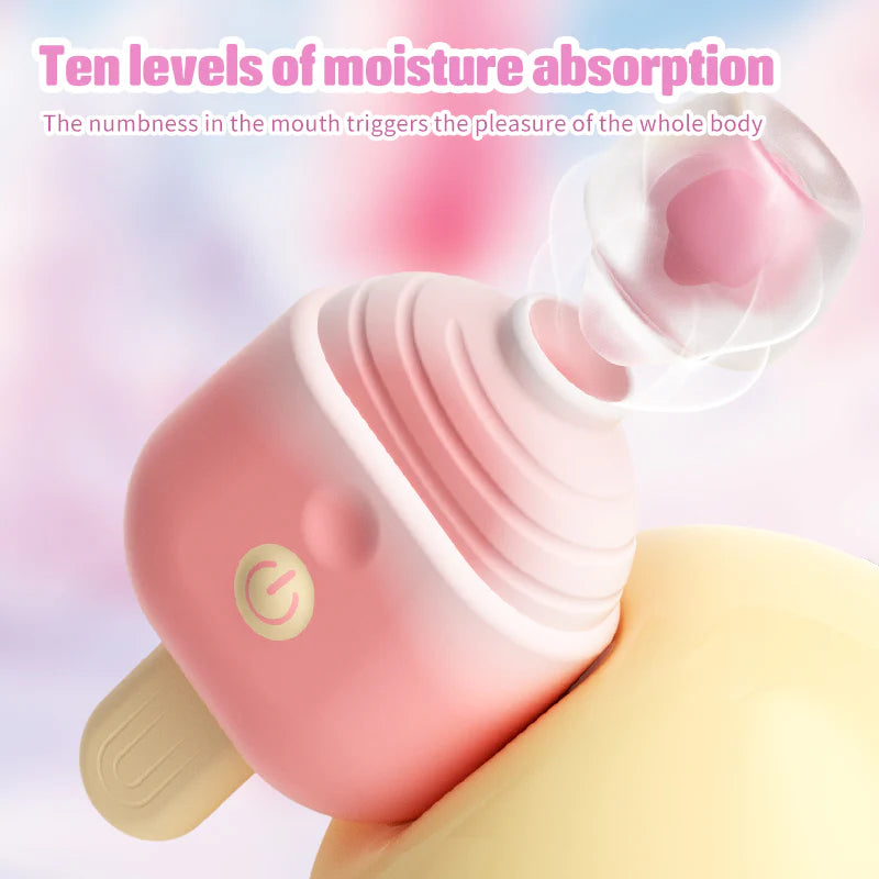 Ice Cream Sucking Clitoral Stimulation Vibrator